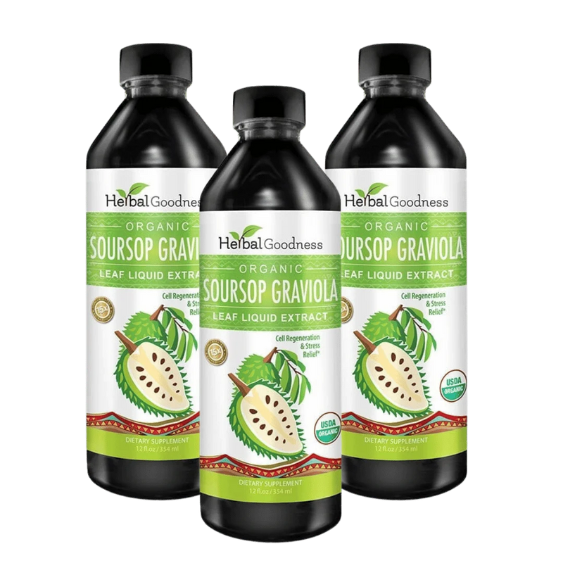 Soursop Graviola Leaf Liquid Extract · 3-Pack
