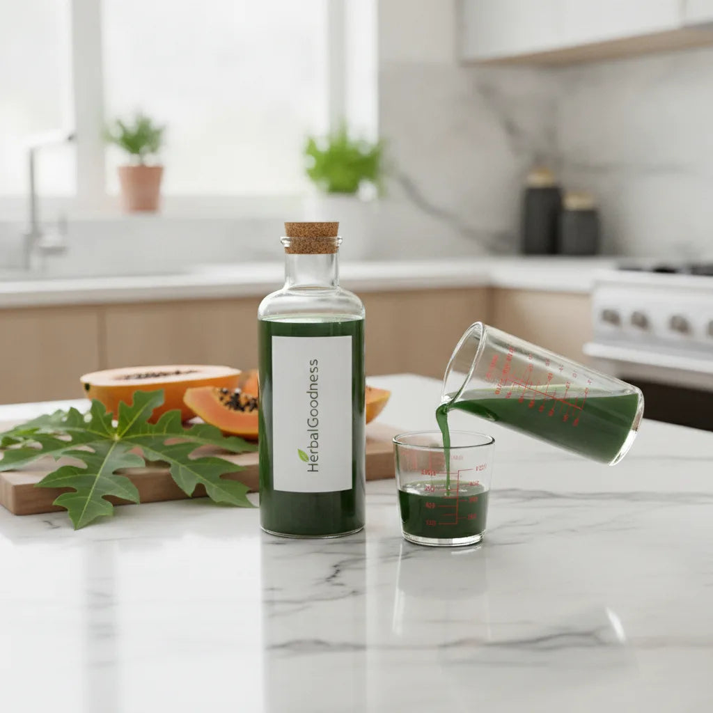 Papaya leaf juice dosage for low platelet count: a non-medical guide to interpreting dosages and conversions_featured_image