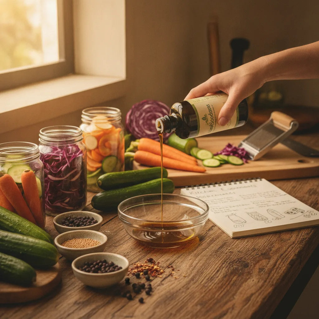 Kitchen experiments with black seed oil: adding it to ferments, pickles, and finishing drizzles_featured_image