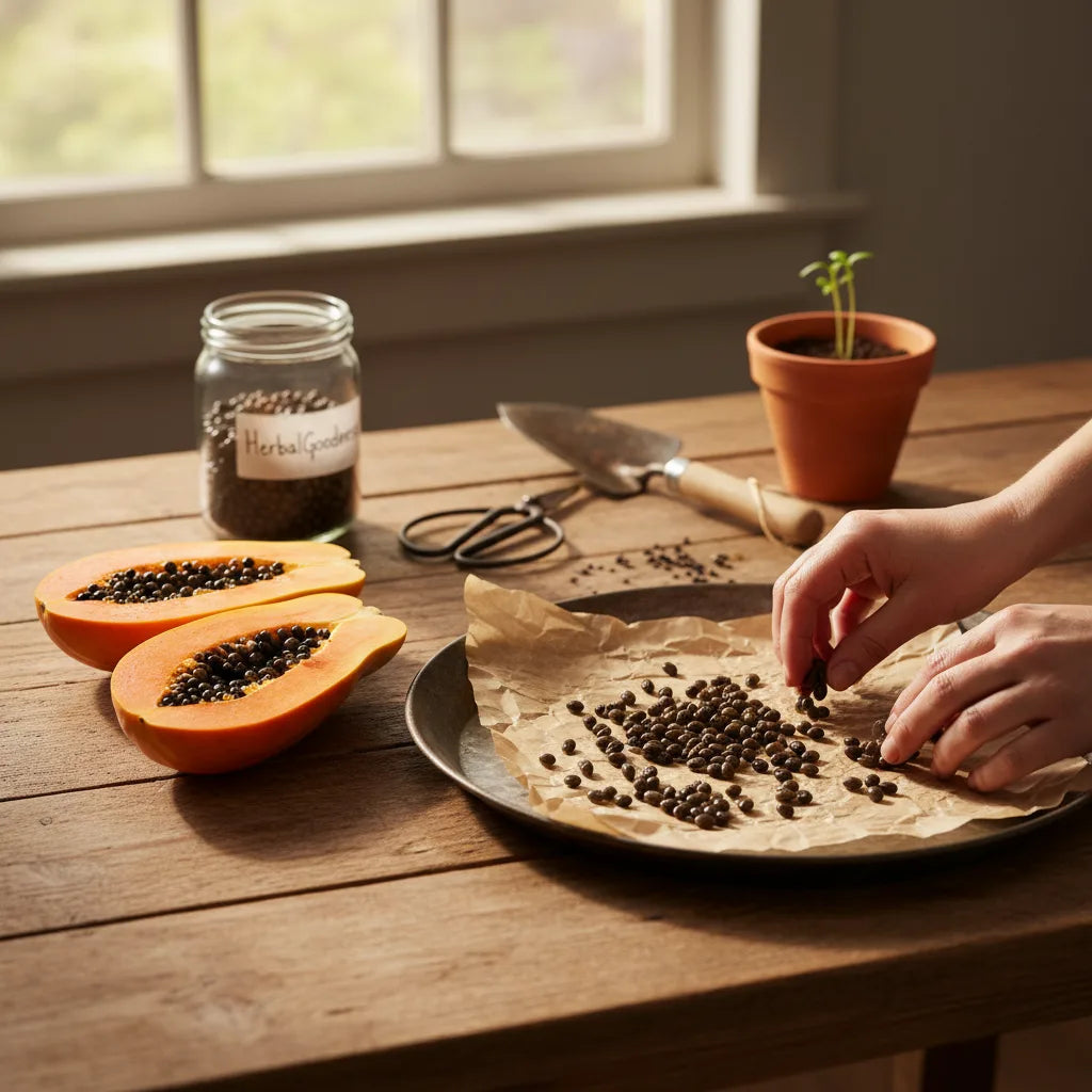 How to dry papaya seeds: methods for gardeners and cooks_featured_image