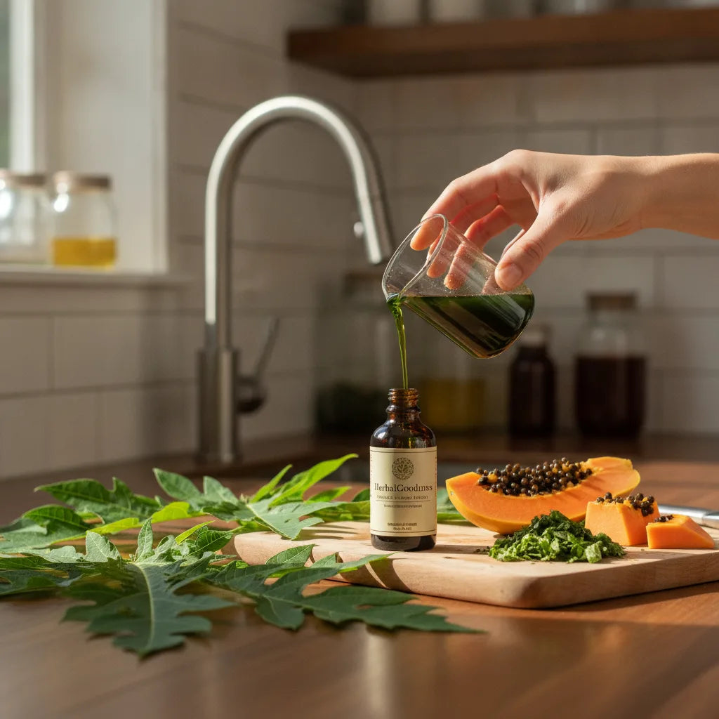 Papaya Leaf Extract in Skincare: Formulation Basics, pH, and Safety for DIY and Small‑Batch Makers_featured_image