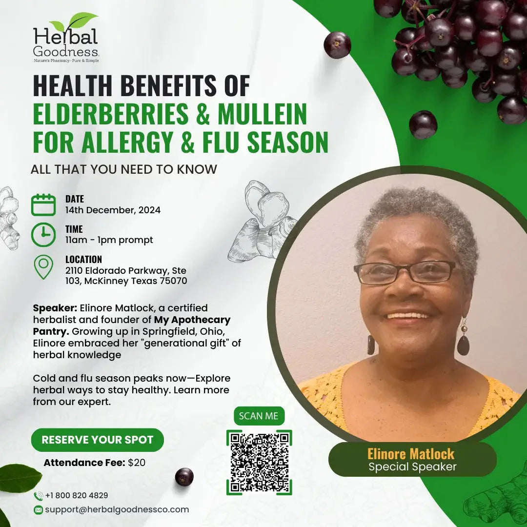 Discover the Health Benefits of Elderberries & Mullein for Allergy & Flu Season