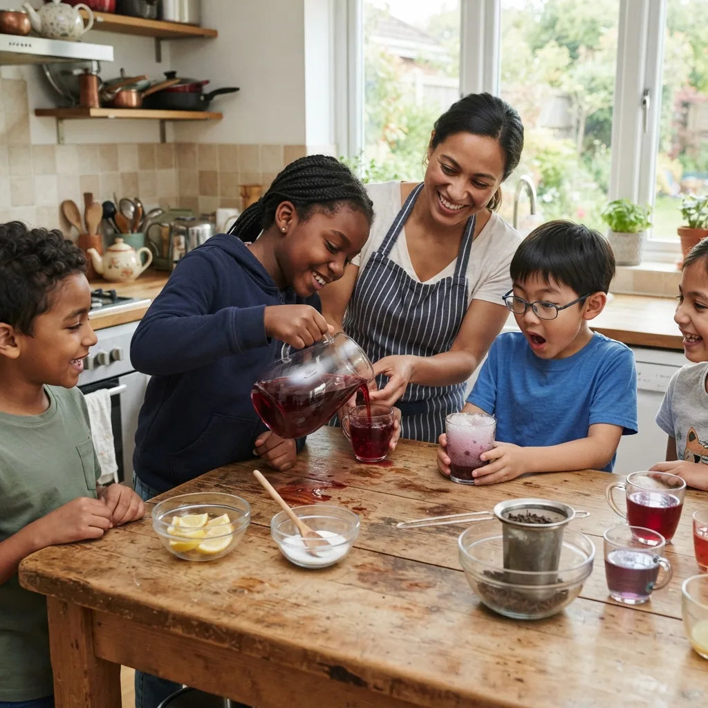 Hibiscus pH Lab: Make a Natural pH Indicator and Safe Kitchen Experiments for Kids_featured_image