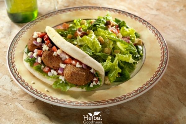 Falafel Lettuce Wraps With Black Cumin Seeds | Herbal Goodness