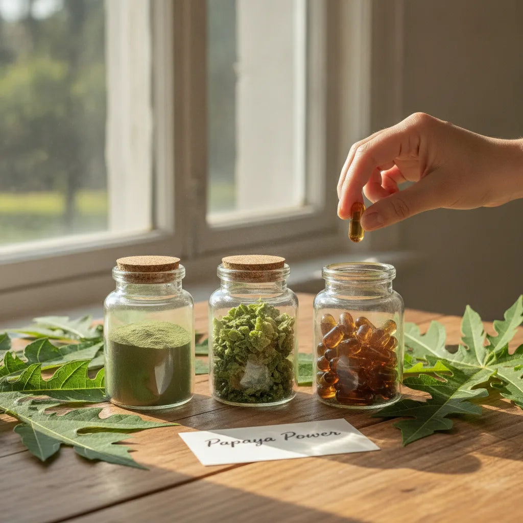 Powder or Concentrate? A Beginner’s Guide to Capsule Fill Types for Organic Papaya Leaf Extract_featured_image