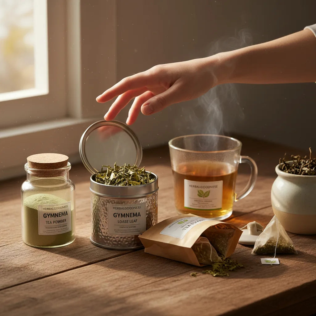 Choosing between three gymnema tea formats