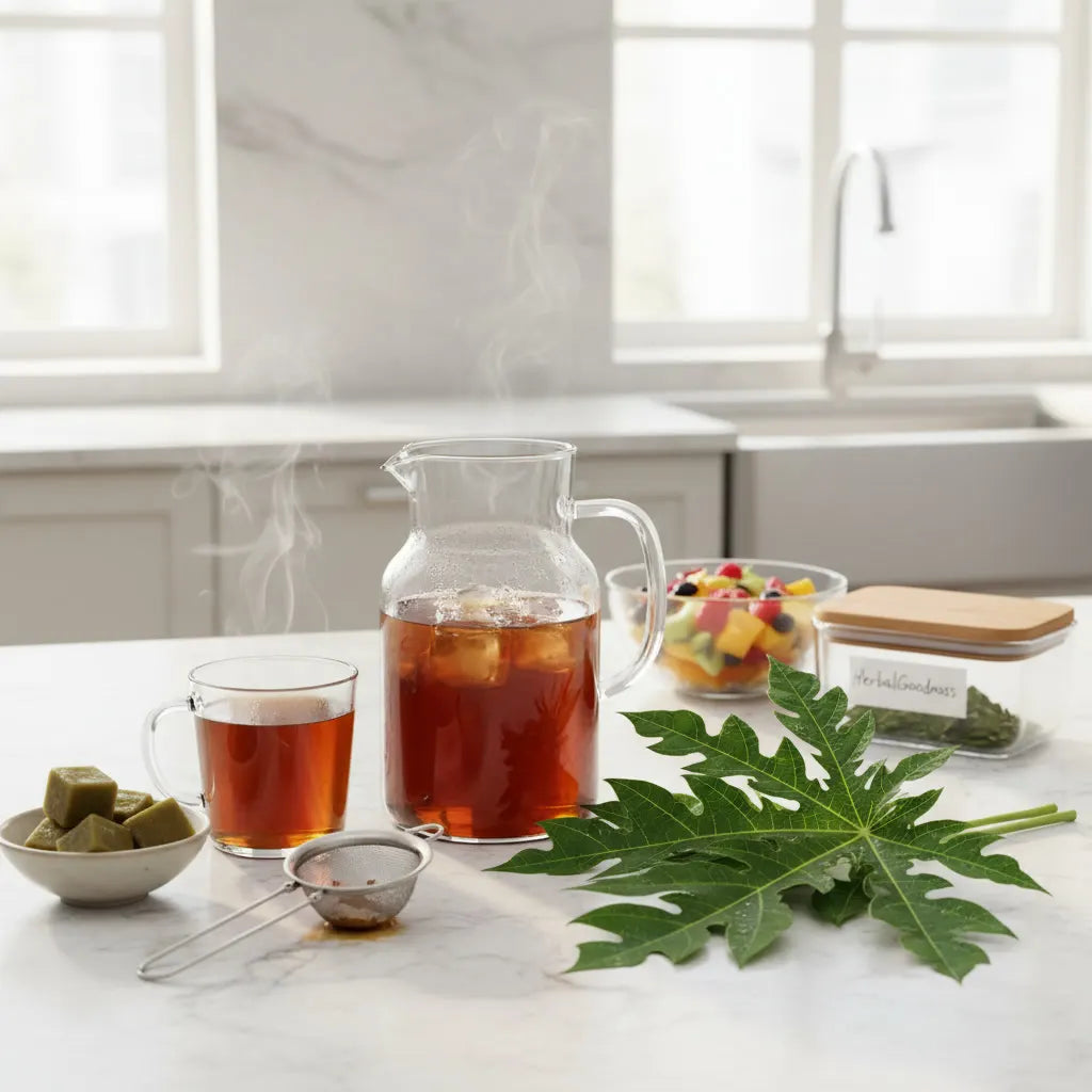 How to Store, Freeze, and Reuse Brewed Papaya Leaf Tea: A Practical, Zero‑Waste Guide_featured_image