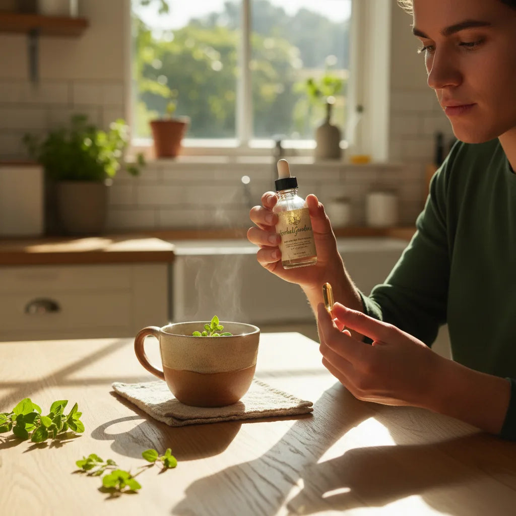 Comparing oregano oil drops and capsules naturally