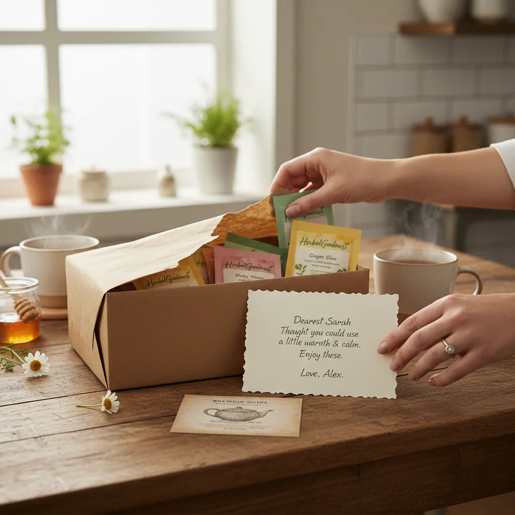 The Art of Sending an Herbal Tea Gift Set Online: Personal Messages, Brewing Notes, and Unboxing Tips_featured_image