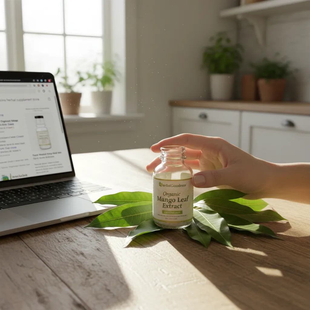Browsing organic mango leaf extract online