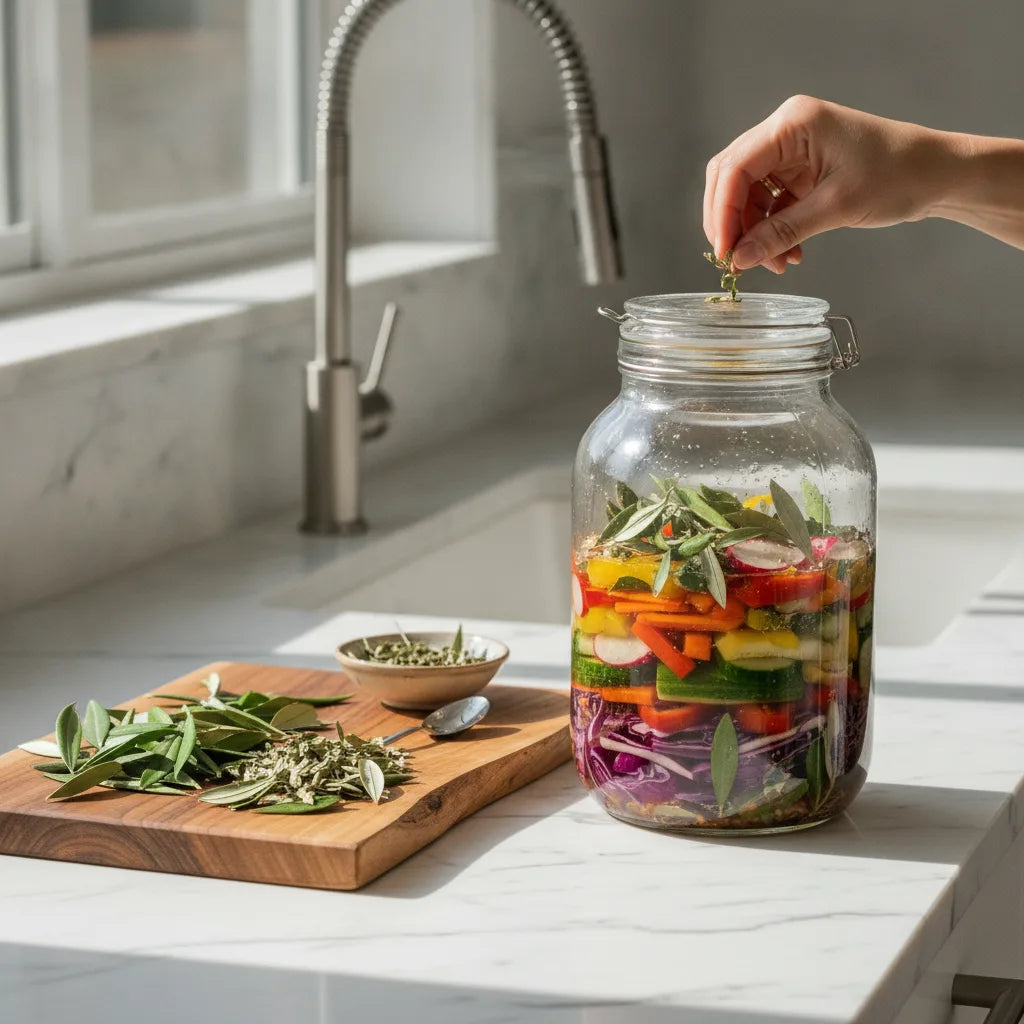 Fermenting with Olive Leaf: Flavor, Texture, and Safe Home Methods_featured_image