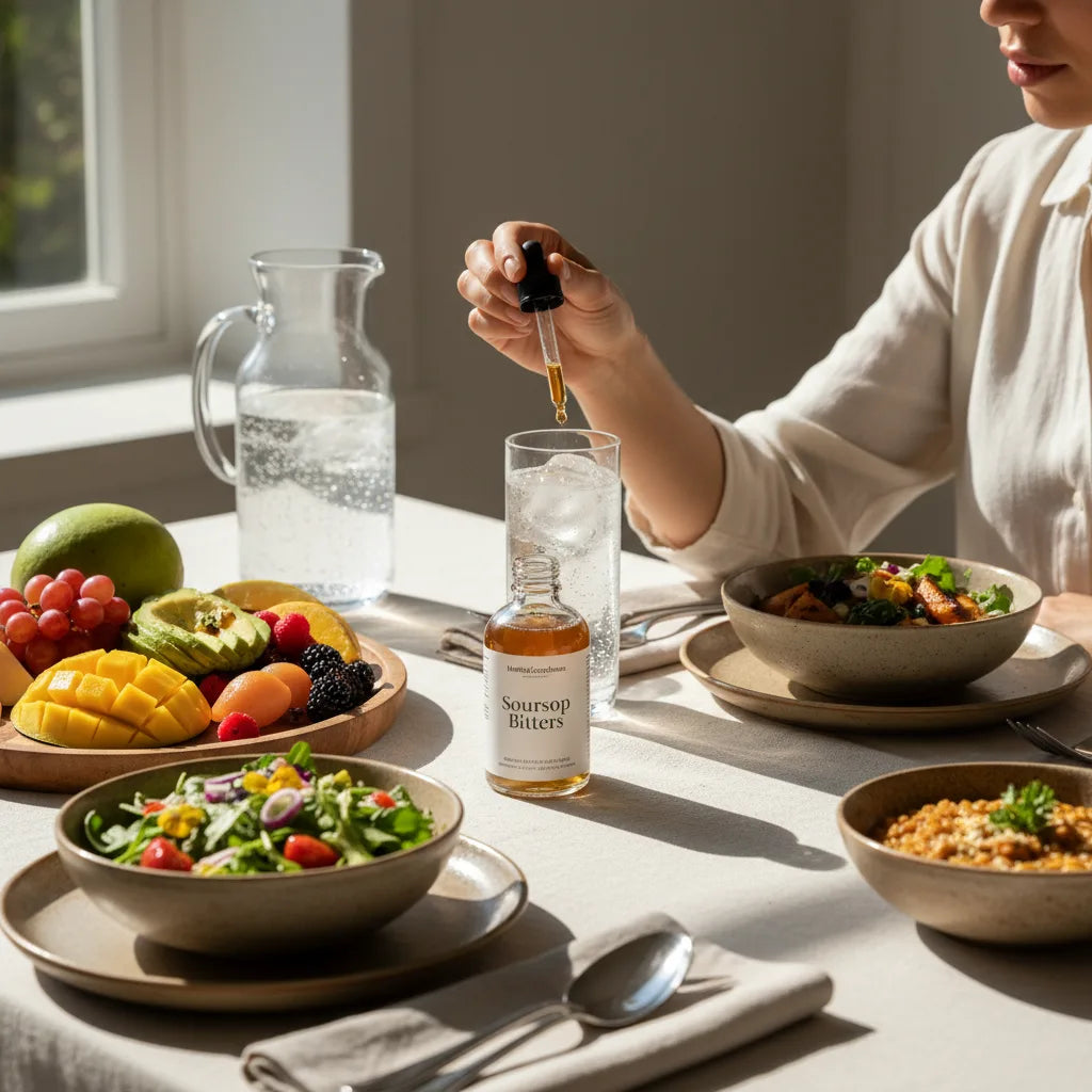 How Bitters Fit into Mindful Eating: Using Soursop Bitters as a Flavor Cue to Slow Down Mealtime_featured_image