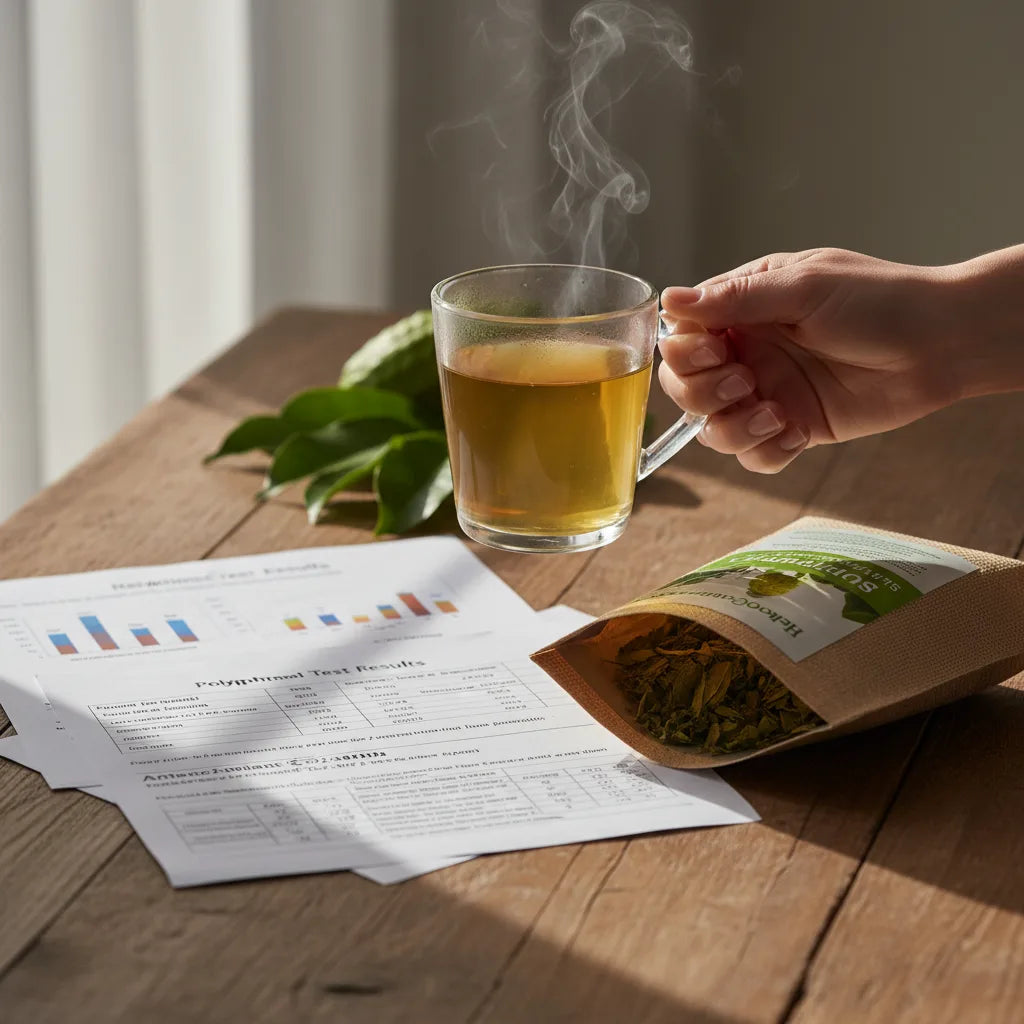 Decoding Antioxidant Claims on Organic Soursop Leaf Tea: What Polyphenol Numbers, Lab Tests, and Labels Really Mean_featured_image