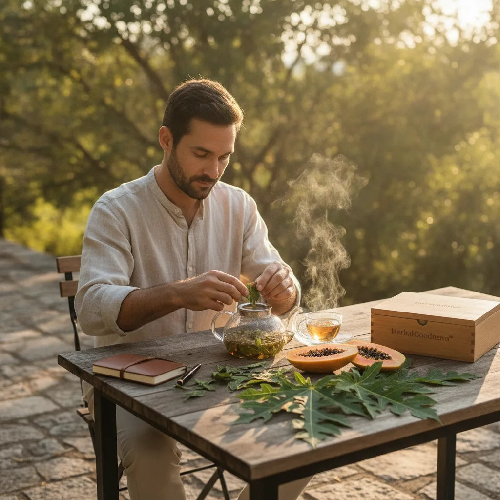 Papaya Leaf Tea for Men: Traditions, What the Research Looks At, and How to Try It Sensibly_featured_image