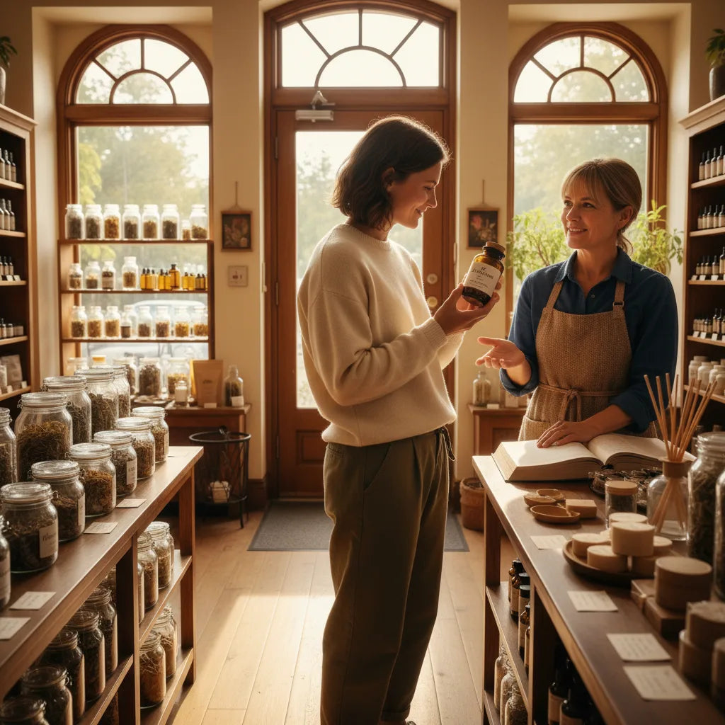 Shopper asks store clerk about remedy