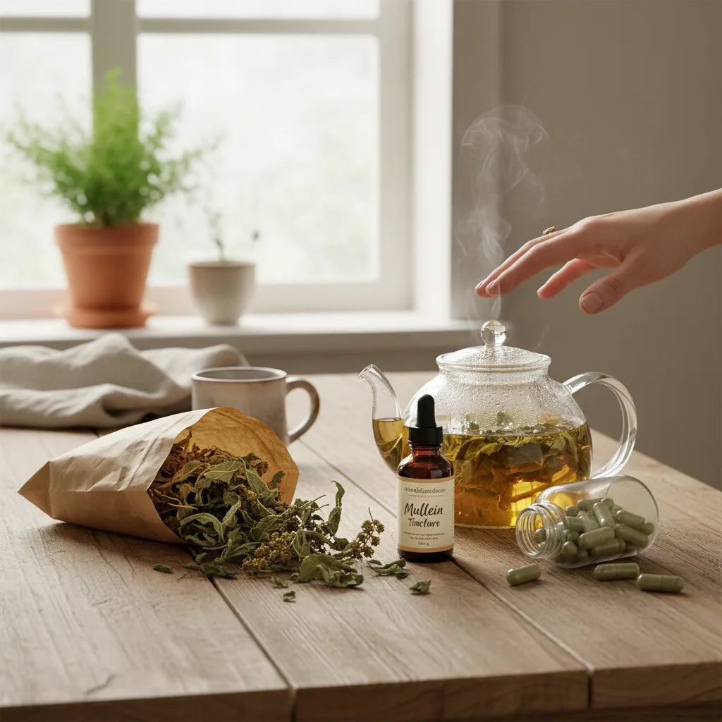 Which form of mullein should you choose? A practical guide to teas, tinctures, drops, and capsules_featured_image