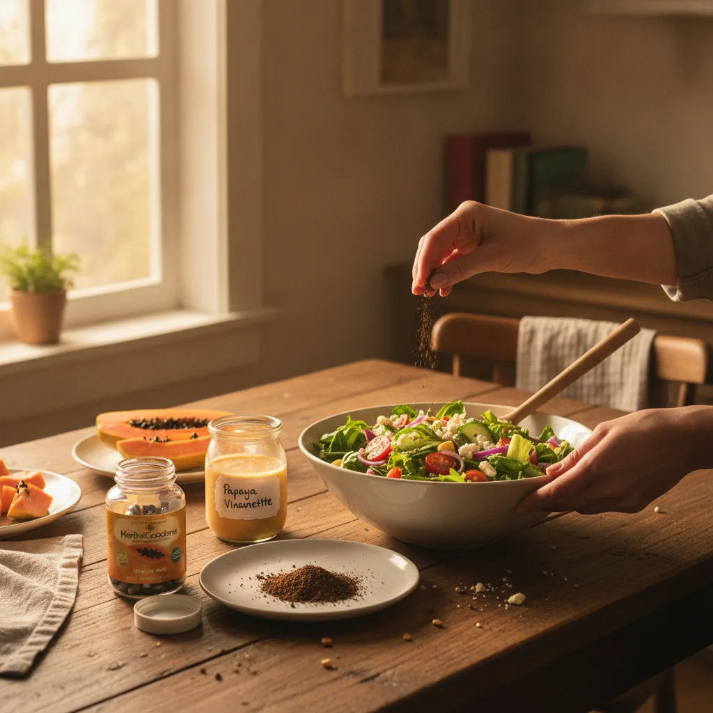 Beyond the Capsule: Safe, Flavor-First Ways to Repurpose Papaya Seed Capsule Powder at Home_featured_image