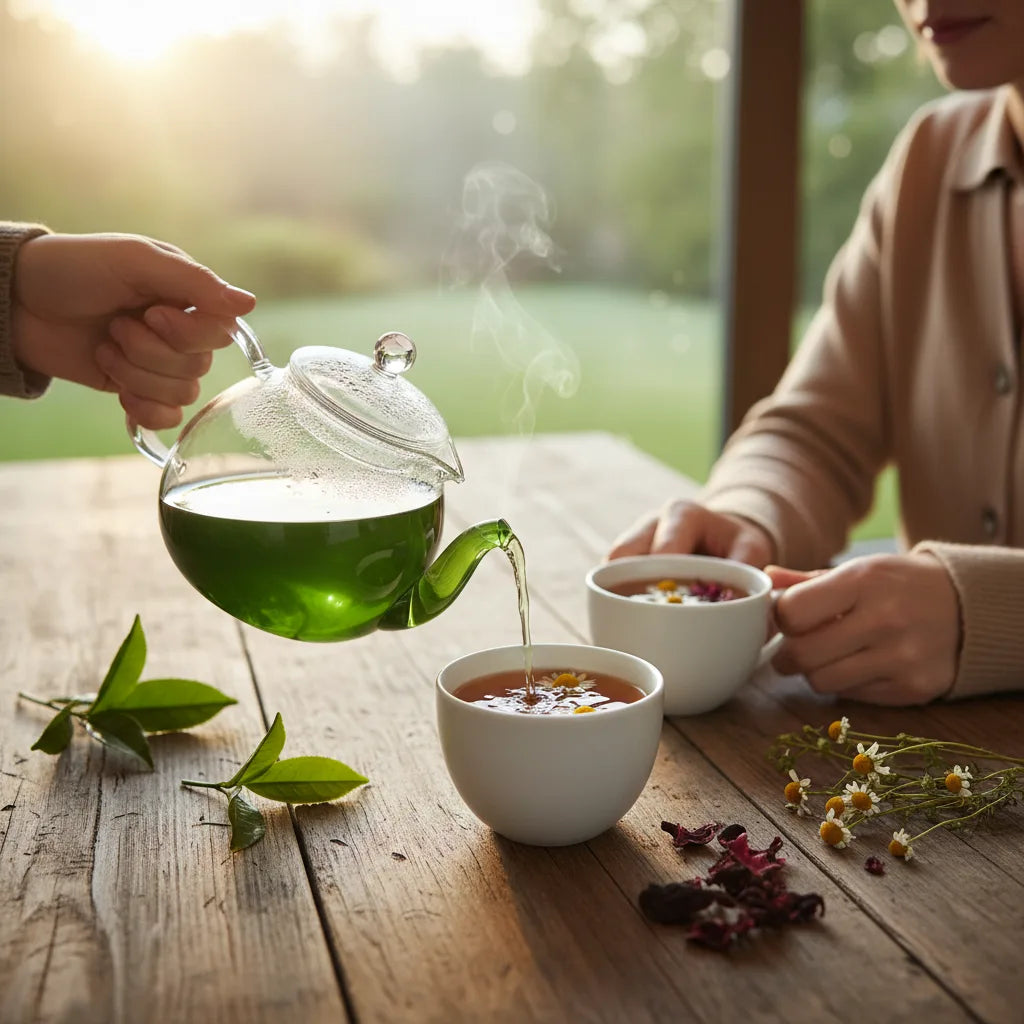 Herbal Tea vs Green Tea: A Friendly Guide to Origins, Caffeine, Flavor, and When to Sip_featured_image