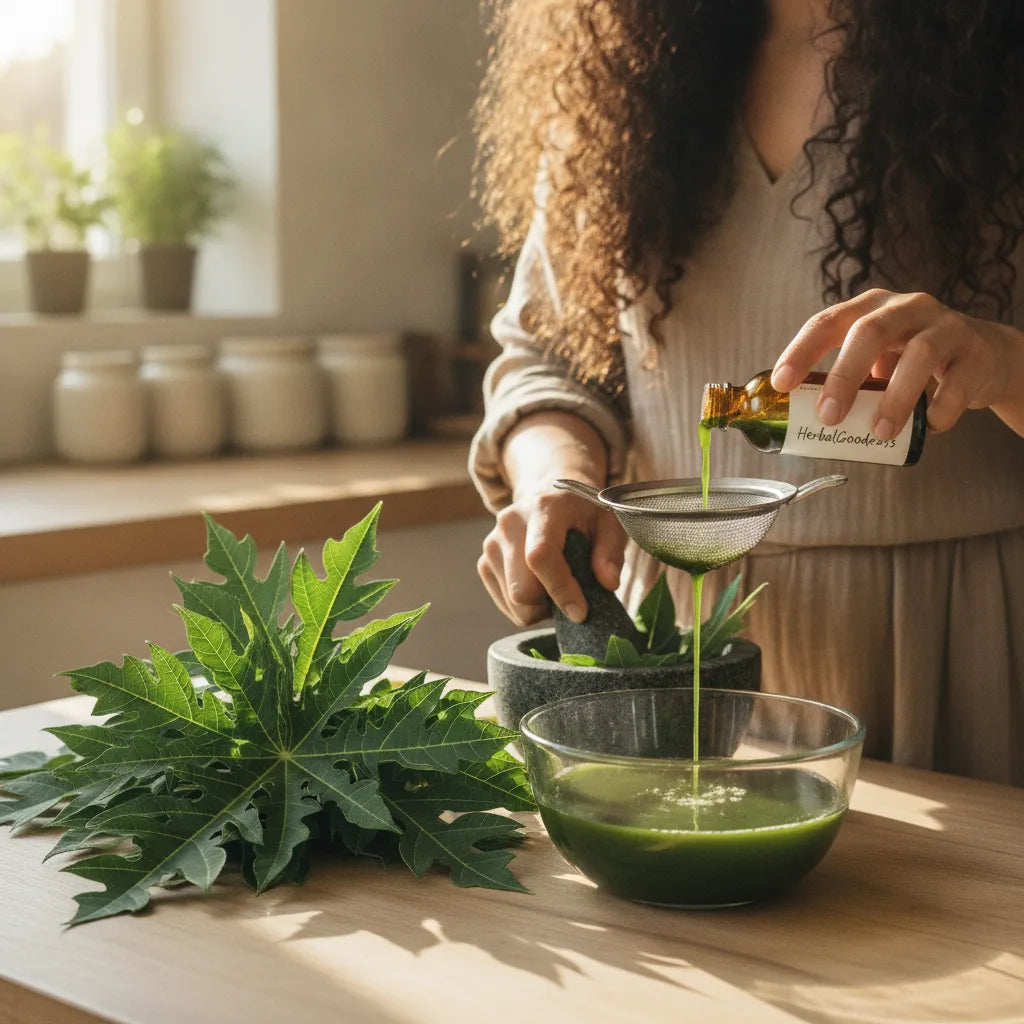 How to prepare papaya leaf juice for hair: a gentle, at-home step-by-step guide_featured_image