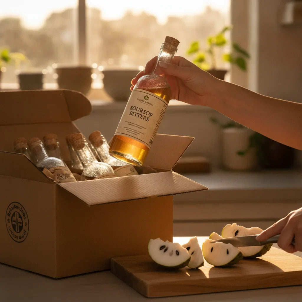 Unboxing soursop bitters subscription with freshness