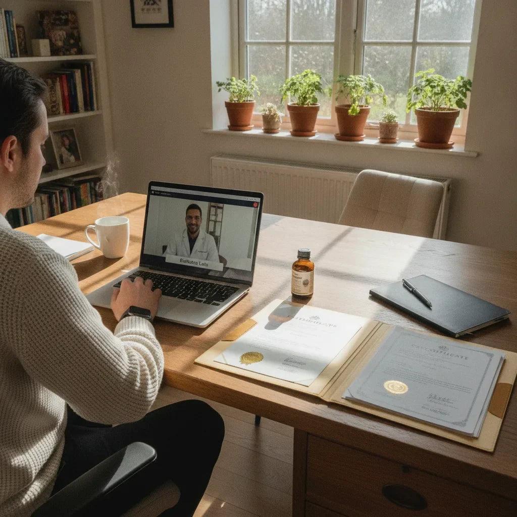 Home office audit meeting with supplement documents