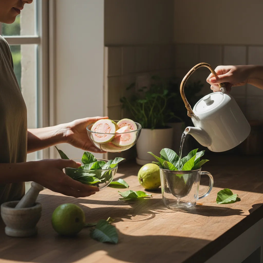 Choosing between guava leaf and fruit extracts