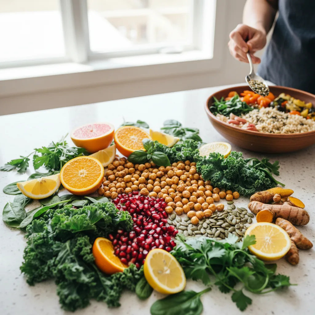 Plant-based foods for platelet health preparation