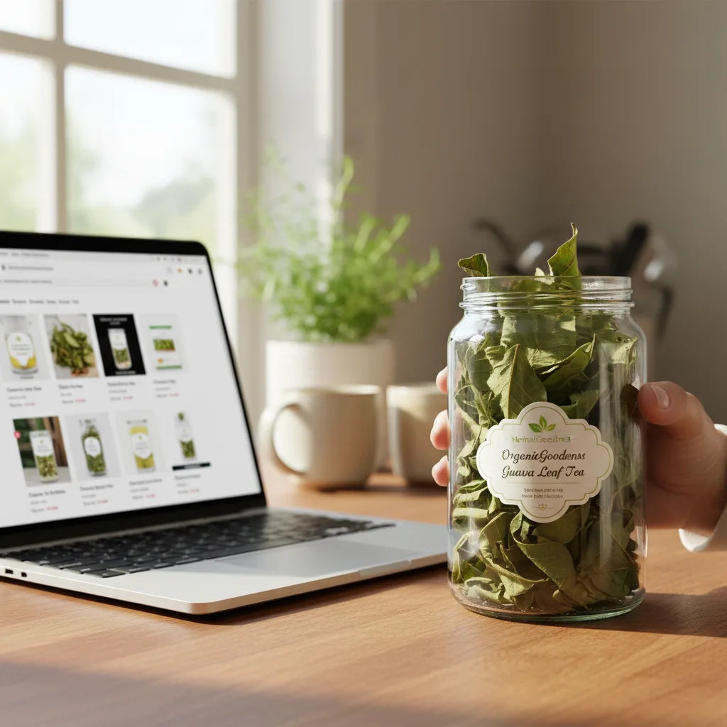 Browsing online guava tea options at home