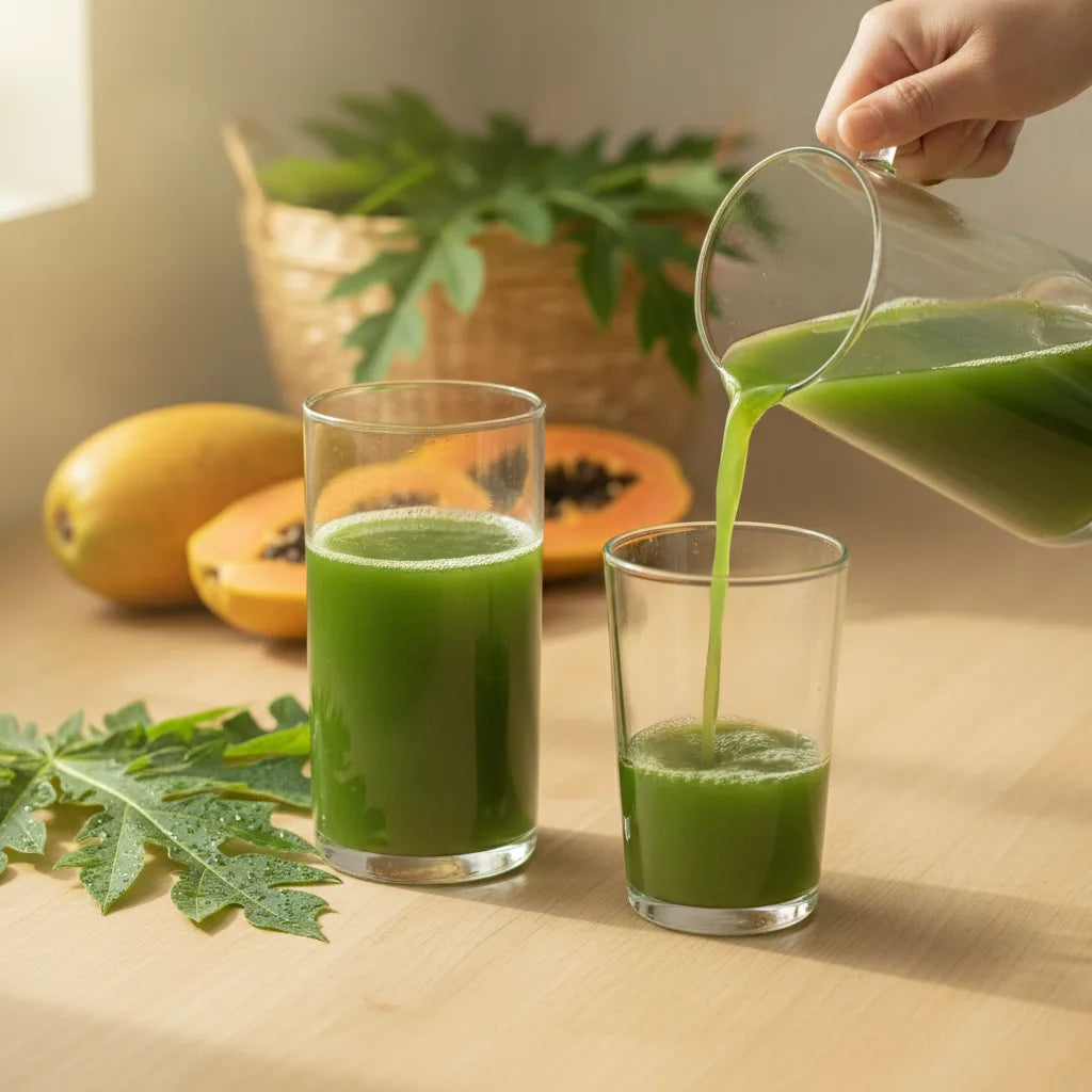 How to Make Papaya Leaf Juice at Home: Safe Methods, Measurements, and What to Watch For_featured_image