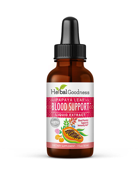 Papaya Leaf Extract Blood Support - Liquid Tincture - Herbal Goodness