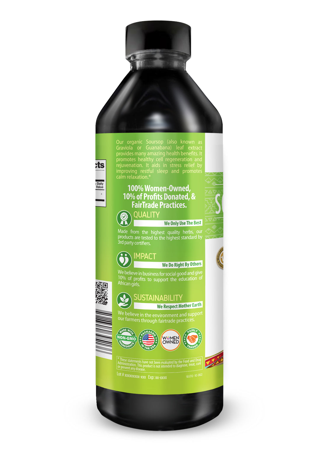 Soursop Leaf Graviola Extract - Organic Liquid - Herbal Goodness