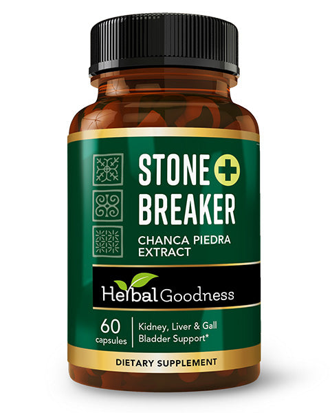 Stone Breaker Plus | Chanca Piedra Extract Capsules - 60/600mg - Herbal Goodness