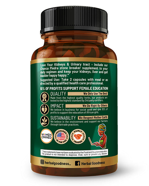 Stone Breaker Plus | Chanca Piedra Extract Capsules - 60/600mg - Herbal Goodness