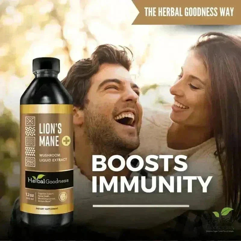 Lion's Mane Mushroom Liquid Extract - Organic - Brain & Mood Liquid Extract Herbal Goodness 