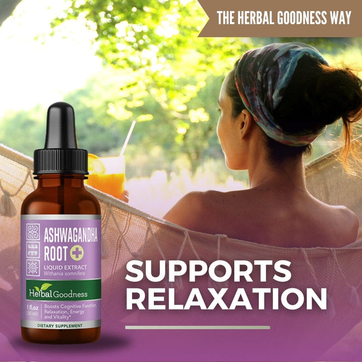 Ashwagandha Root Liquid Extract - Organic - Energy & Mood Liquid Extract Herbal Goodness 