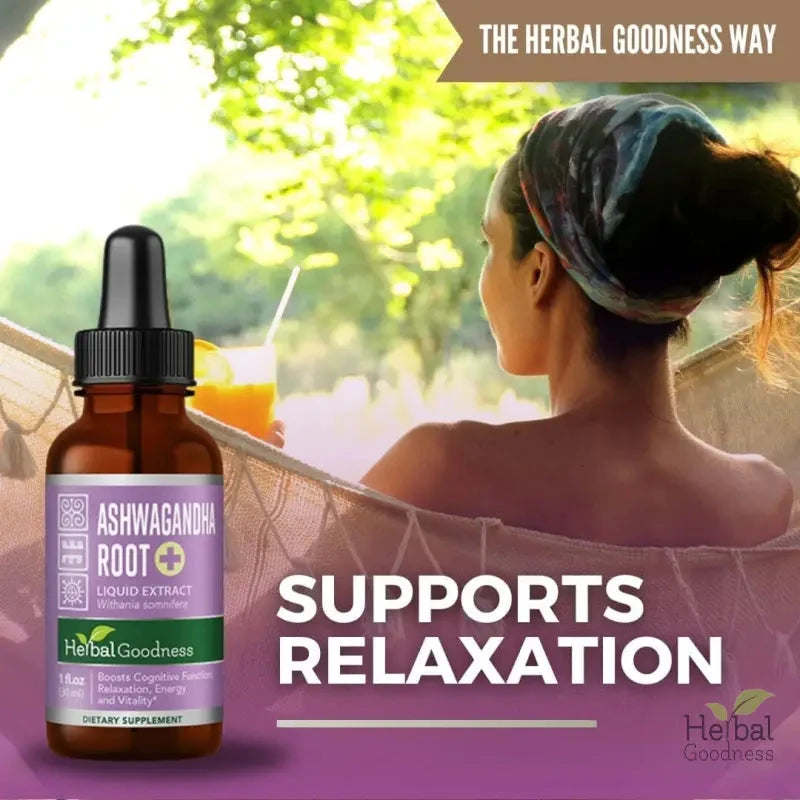 Ashwagandha Root Liquid Extract - Organic - Energy & Mood Liquid Extract Herbal Goodness 