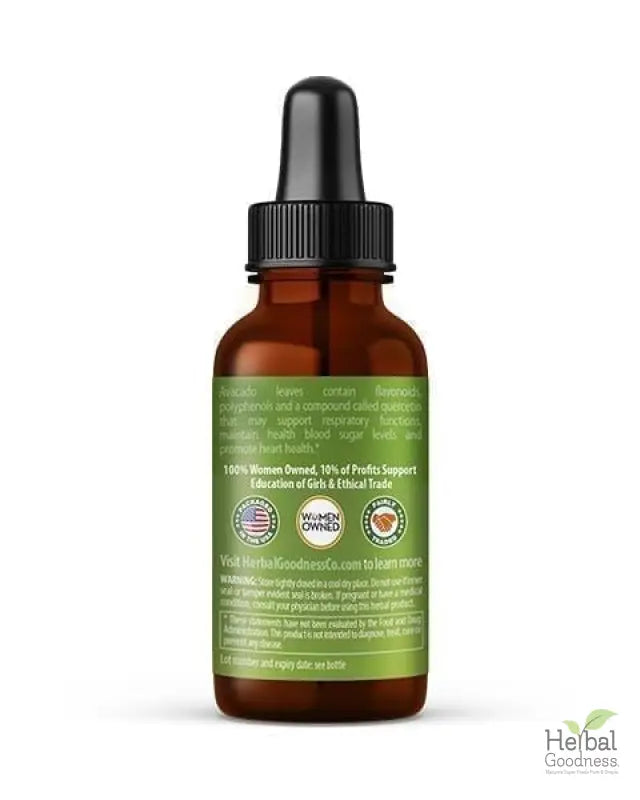 Avocado Leaf Extract - Organic - Liquid - Blood Sugar Support - Herbal Goodness Liquid Extract Herbal Goodness 