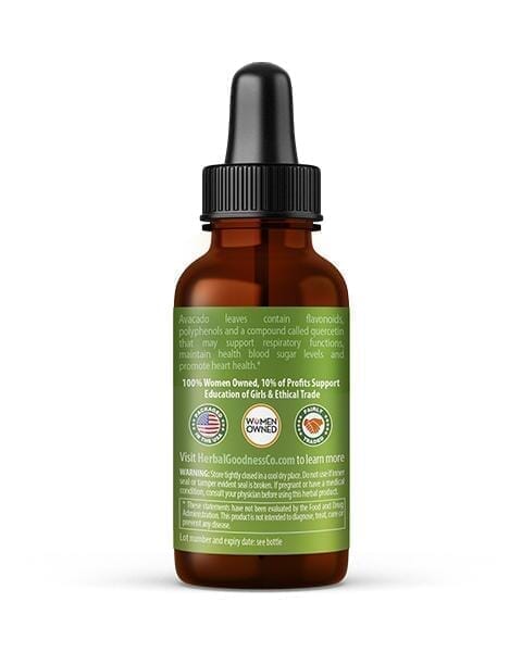 Avocado Leaf Extract - Organic - Liquid - Bone health & Immune support - Herbal Goodness Liquid Extract Herbal Goodness 