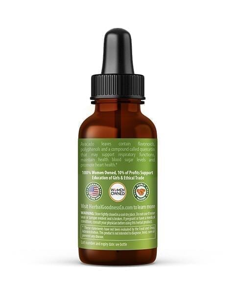 Avocado Leaf Extract - Organic - Liquid - Blood Sugar Support - Herbal Goodness Liquid Extract Herbal Goodness 