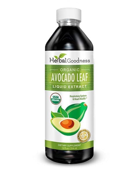 Avocado Leaf Extract - Organic - Liquid - Bone health & Immune support - Herbal Goodness Liquid Extract Herbal Goodness 12 oz 