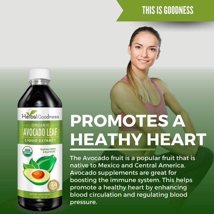 Avocado Leaf Extract - Organic - Liquid - Bone health & Immune support - Herbal Goodness Liquid Extract Herbal Goodness 