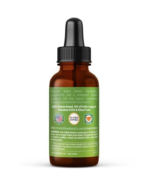 Avocado Leaf - Organic 1oz 15X Liquid Extract - Immunity & Heart Health Liquid Extract Herbal Goodness 