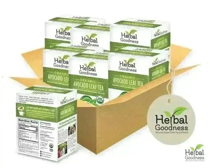 Avocado Leaf Tea - Organic 24/2g Tea bags - Immunity &amp; Heart Health Tea &amp; Infusions Herbal Goodness Buy Case Qty (6) 