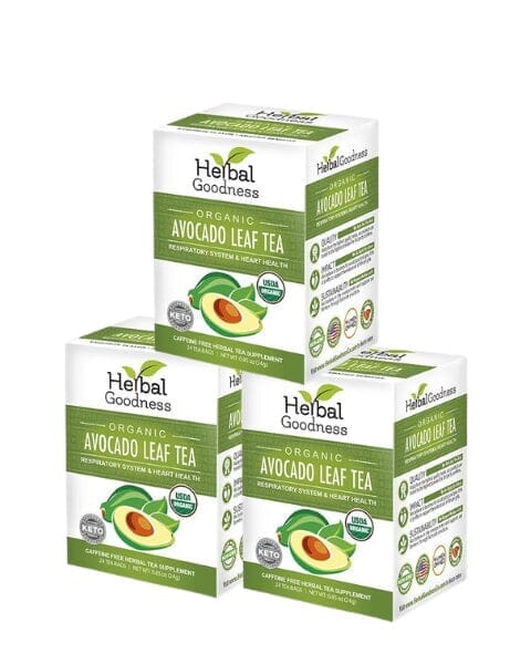 Avocado Leaf Tea - Organic 24/2g Tea bags - Immunity & Heart Health Tea & Infusions Herbal Goodness 3 Units 
