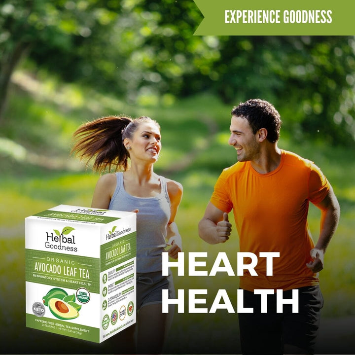 Avocado Leaf Tea - Organic 24/2g - Respiratory & Heart Support - Herbal Goodness - Herbal Goodness