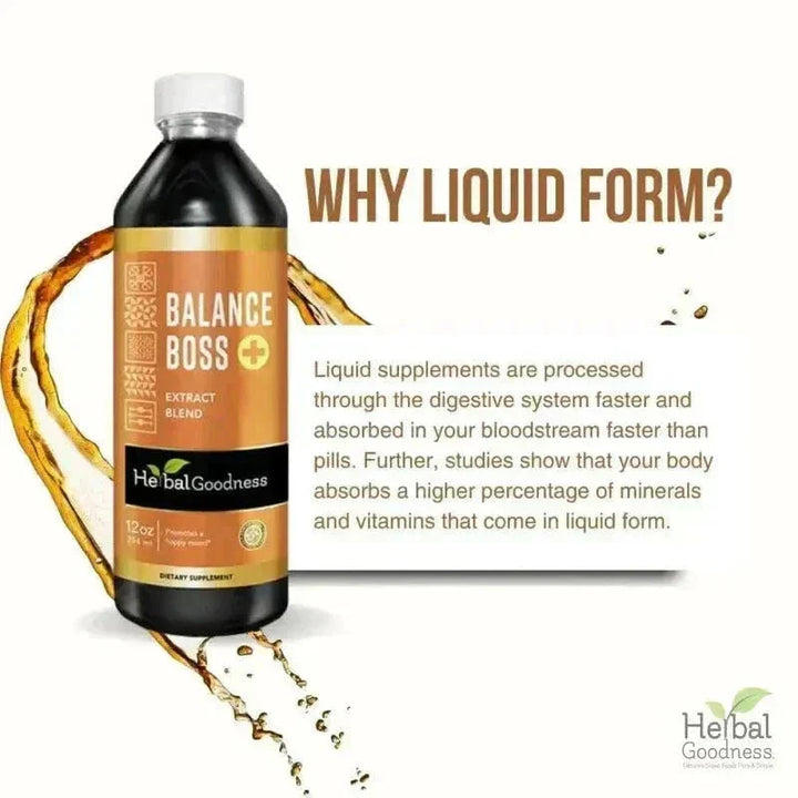 Balance Boss Liquid Extract – Herbal Goodness Liquid Extract Herbal Goodness 