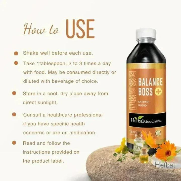 Balance Boss Liquid Extract – Herbal Goodness Liquid Extract Herbal Goodness 
