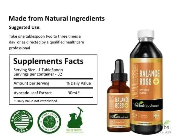 Balance Boss Liquid Extract – Herbal Goodness Liquid Extract Herbal Goodness 