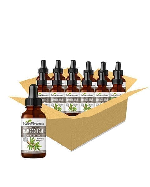 Bamboo Leaf Extract- Liquid - Bone, Hair, Skin & Nails - Herbal Goodness Liquid Extract Herbal Goodness 1 oz Case(12) 