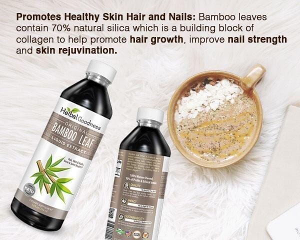 Bamboo Leaf Extract- Liquid - Bone, Hair, Skin & Nails - Herbal Goodness Liquid Extract Herbal Goodness 